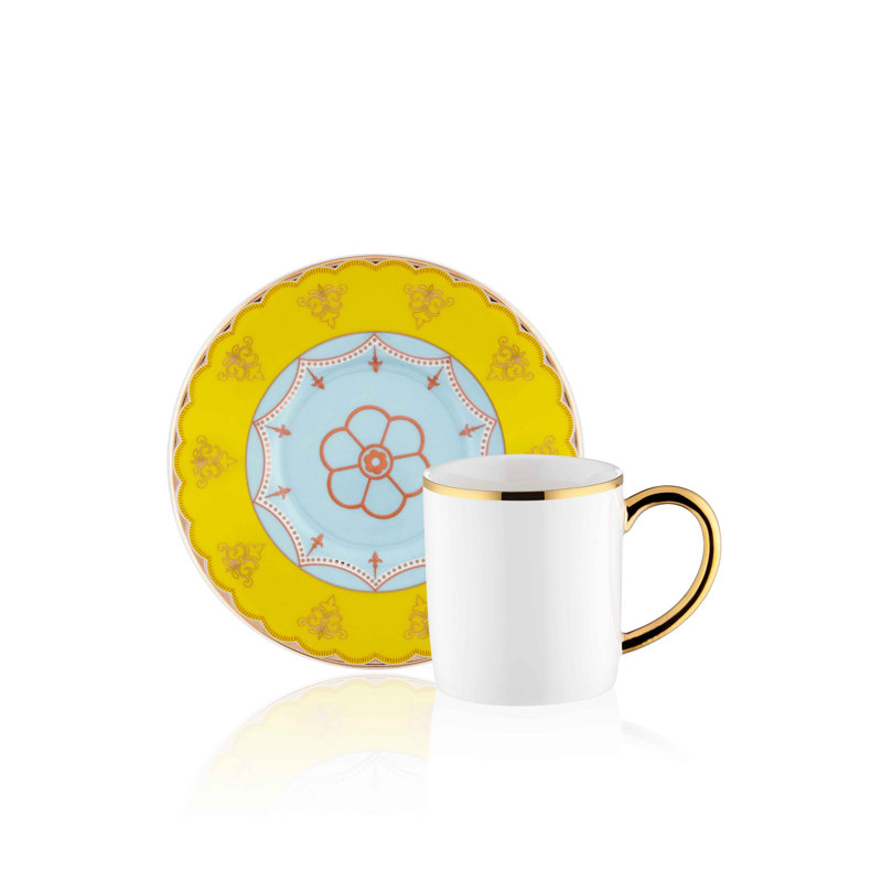 Ensemble de 12 tasses à café Emalie