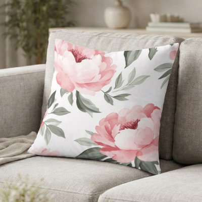 Coussin Floral - Coussin rose