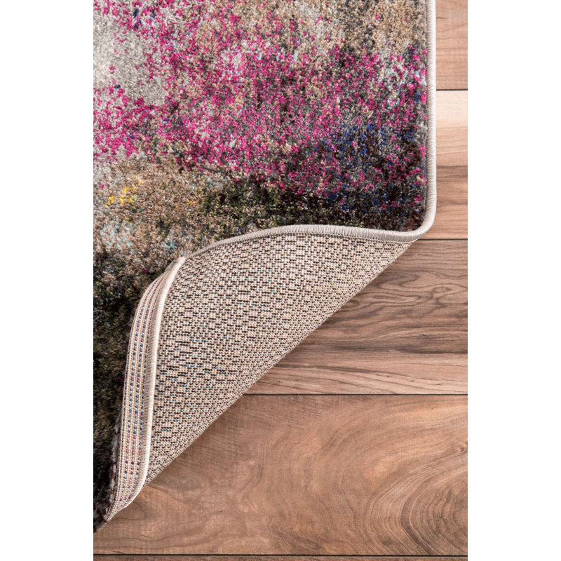 Abstract Indoor Rug, Rectangle 4'1" x 6'