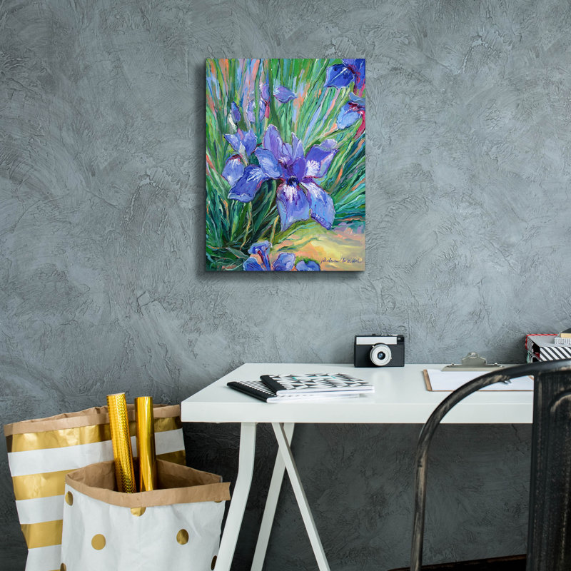 "Iris" par Richard Wallich, H 16 po x l 12 po x P 0,75 po