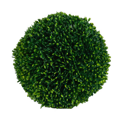 S/4 D6" Faux Boxwood Ball Bowl Filler, Green
