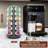 360 Degree Rotating Coffee Storage Rack, Suitable For Countertop Or Coffee Station, Removable, Matte Grey