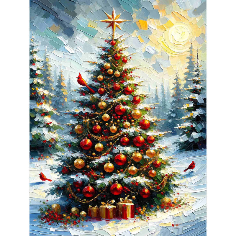 Yuletide Glow - impression sur toile tendue, H 40 po x l 30 po x P 1,5 po