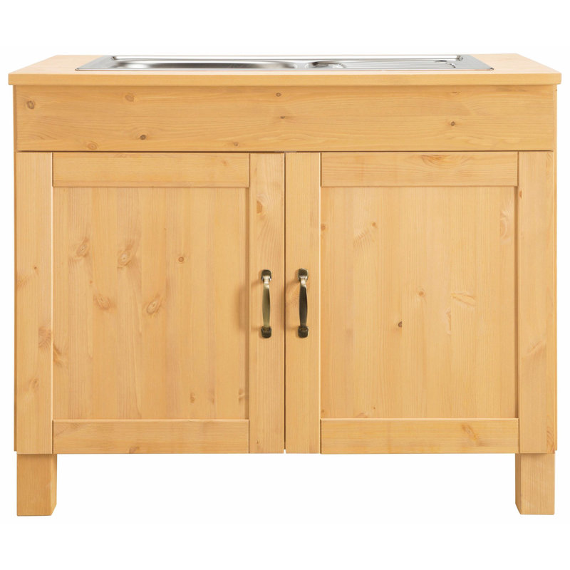 Martindale 100cm Single Bathroom Vanity Base Only, Stain Wax