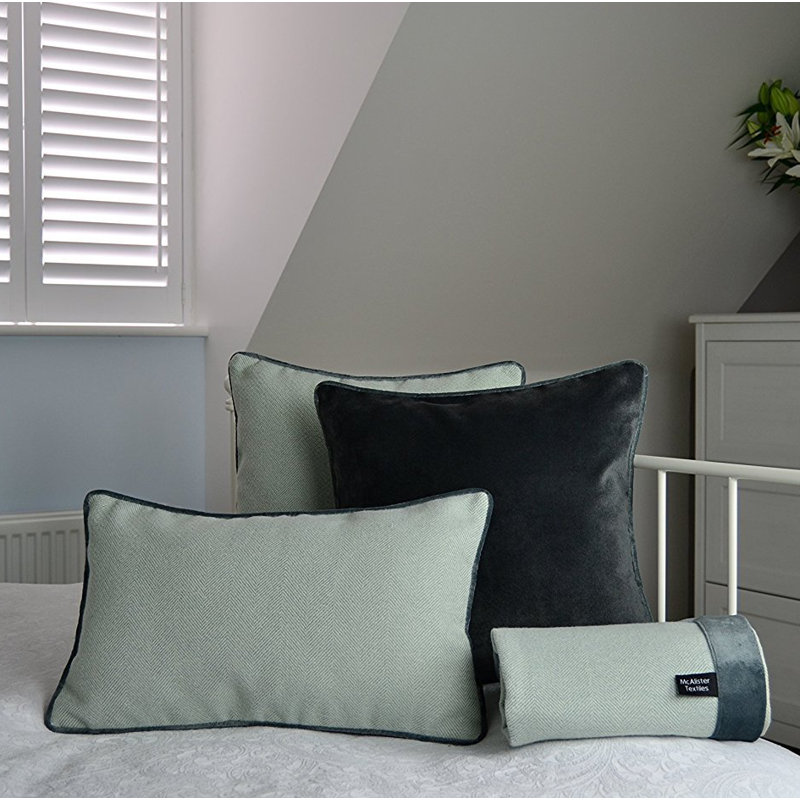 Locklin Blanket, W265 x L300cm, Sky Blue/Grey