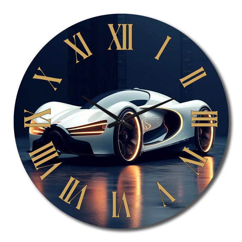 Horloge murale Futuristic Bugatti, Très grand