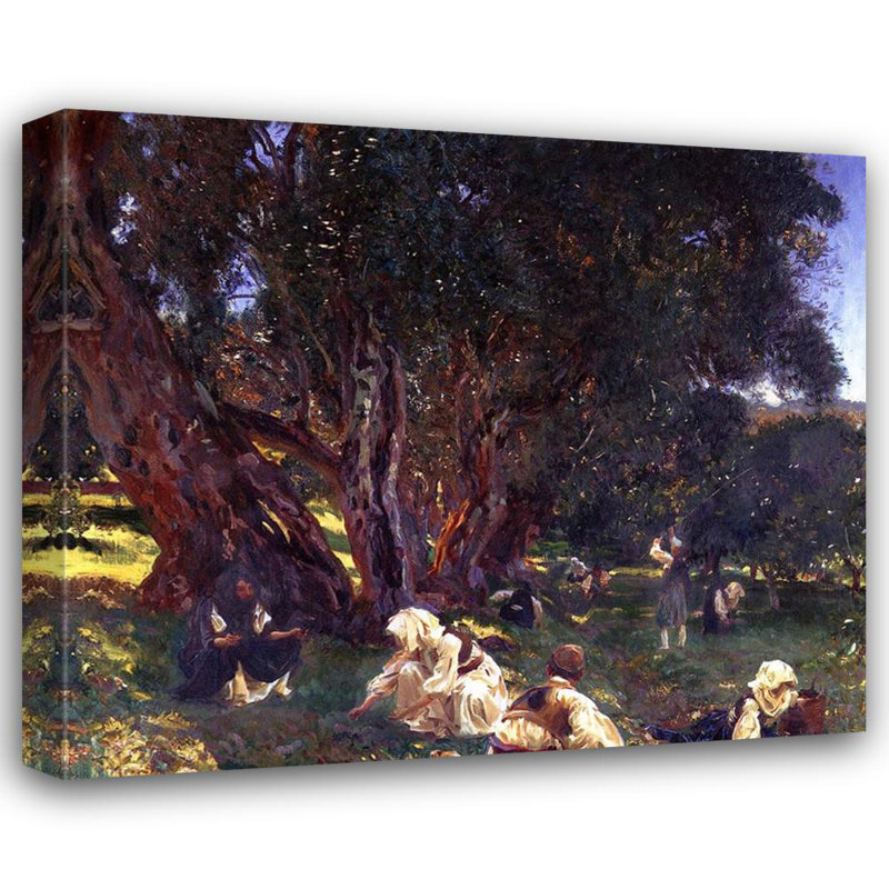 Albanian Olive Pickers, 15" H x 18" W