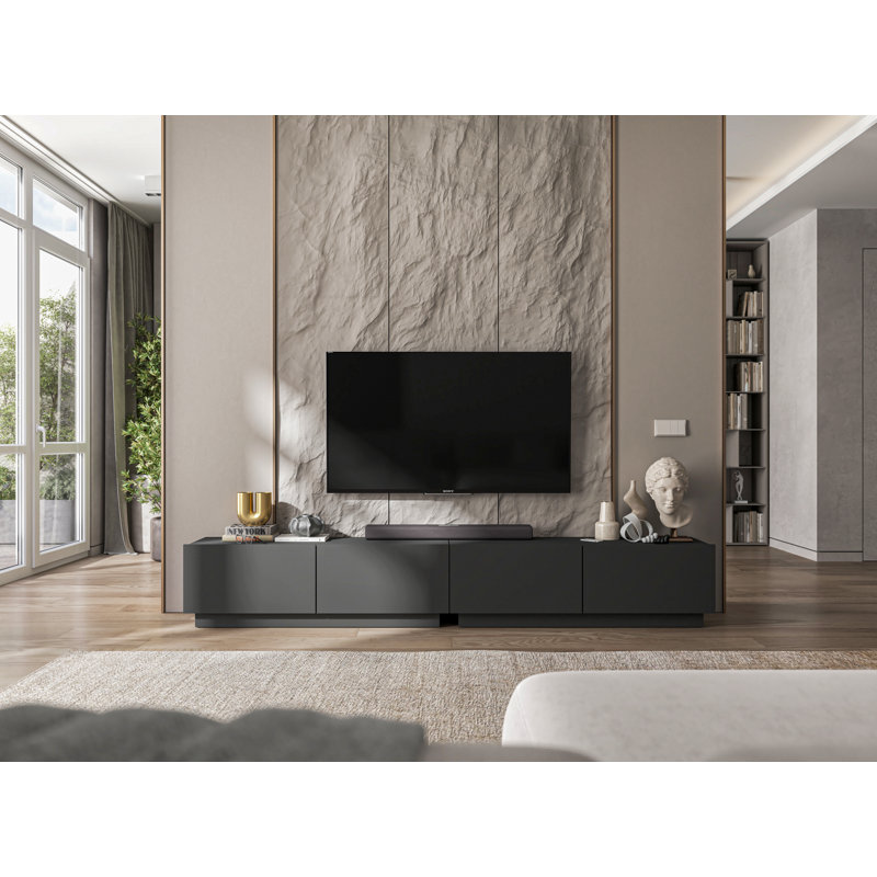 Chantai TV stand, Grey/Brown/Blue
