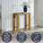 Solid Wood 36" Small Console Table, Oak-1635374252-1635374249