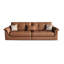 Canapé modulaire orange en cuir véritable-1463612577-1463612579