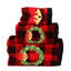 Ensemble de serviettes de Noël 3 pièces Jacqulyn Home Decor Xmas Luxury Luxury