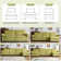 120'' W 2-Layer Cushion Comfy Cloud Sofa