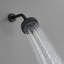 Robinet de baignoire et douche à poignée simple Spot Defence noir mat avec 8 réglages de jet - 1,8 gallons par minute (valve incluse)