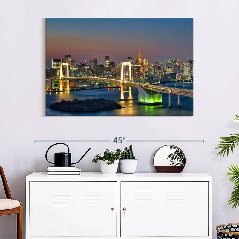 Tokyo Night Rainbow Bridge, 26" H x 39" W