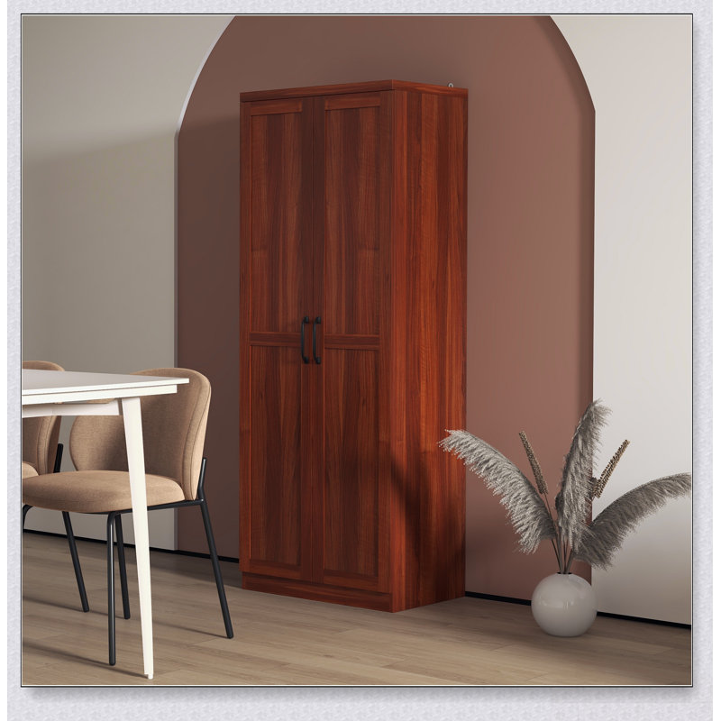 Garde-manger autoportant à 2 portes avec tablettes à 5 niveaux et tablettes réglables, pour le rangement dans la salle à manger