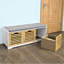 Segars Polyester Upholstered Storage Bench-1287539635