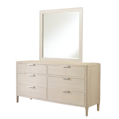 Commode double 6 tiroirs avec miroir Catarina