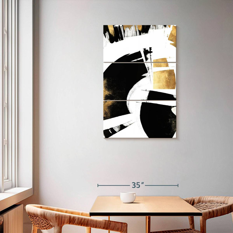 Avery, art déco I abstrait, H 57 po x l 36 po