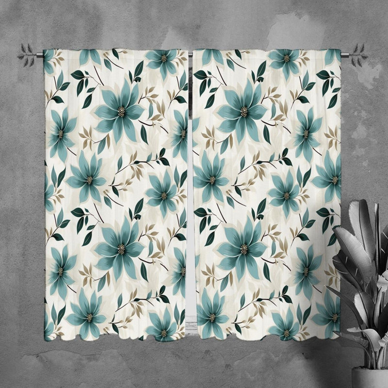 Paire de rideaux obscurcissant en polyester Reyk, L 40 po x L 61 po