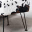 43.2cm Wide Square Animal Print Footstool Ottoman