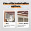VidaXL 200cm D Polyester Cover Retractable Patio Awning-126173531-126173532