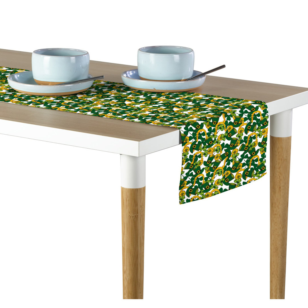 Corey-Lee St. Patrick's Lucky Symbols Table Runner East Urban Home 