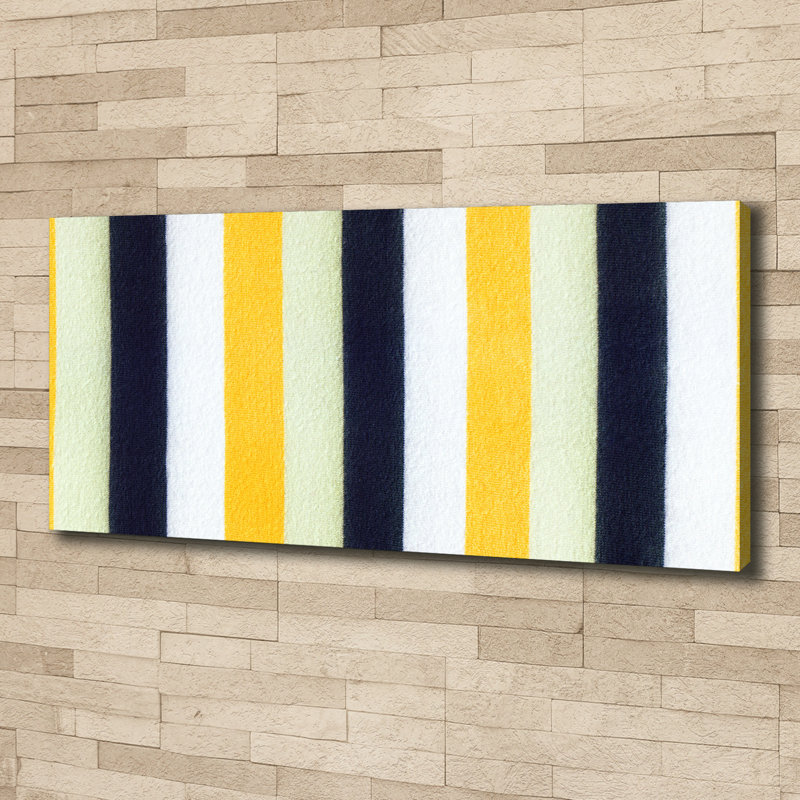 Striped Background 1 Piece Wrapped Canvas Wall Art