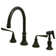 Copenhagen Double Handle Widespread Kitchen Faucet with Brass Sprayer