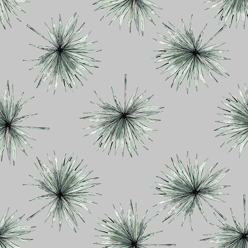 Tissu antilles, Gris / Vert