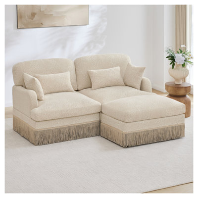 Canapé modulaire avec repose-pieds Comfy Chenille