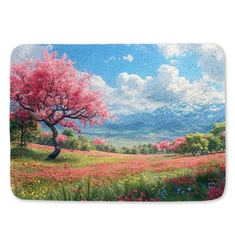 Kristel Microfiber / Microsuede Non-Slip Bath Mat, 17"W x 24"L