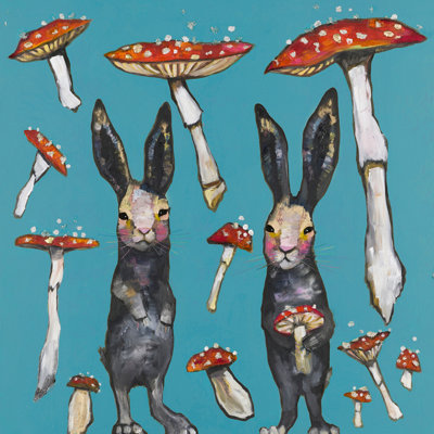 «Amanita Muscaria Mushroom», reproduction sur toile tendue