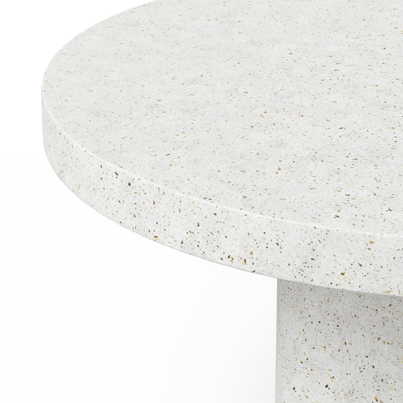 Round Circa 4 Dining Table, 60" Round  , Ivory Terrazzo, Counter Table (36.25" Height)
