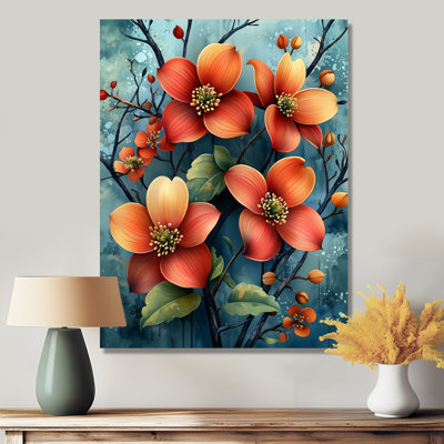 Kellee I - Dogwood Metal Wall Art