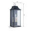 3 - Light 25''H Black and Gold Iron ETL Outdoor Wall Light with Dusk to Dawn and Tempered Glass-664672815