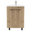 Meuble-lavabo simple 17,7 po avec plateau Burnice