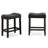 Set Of 2 Button Tufted Counter Height Saddle Stool-706407697