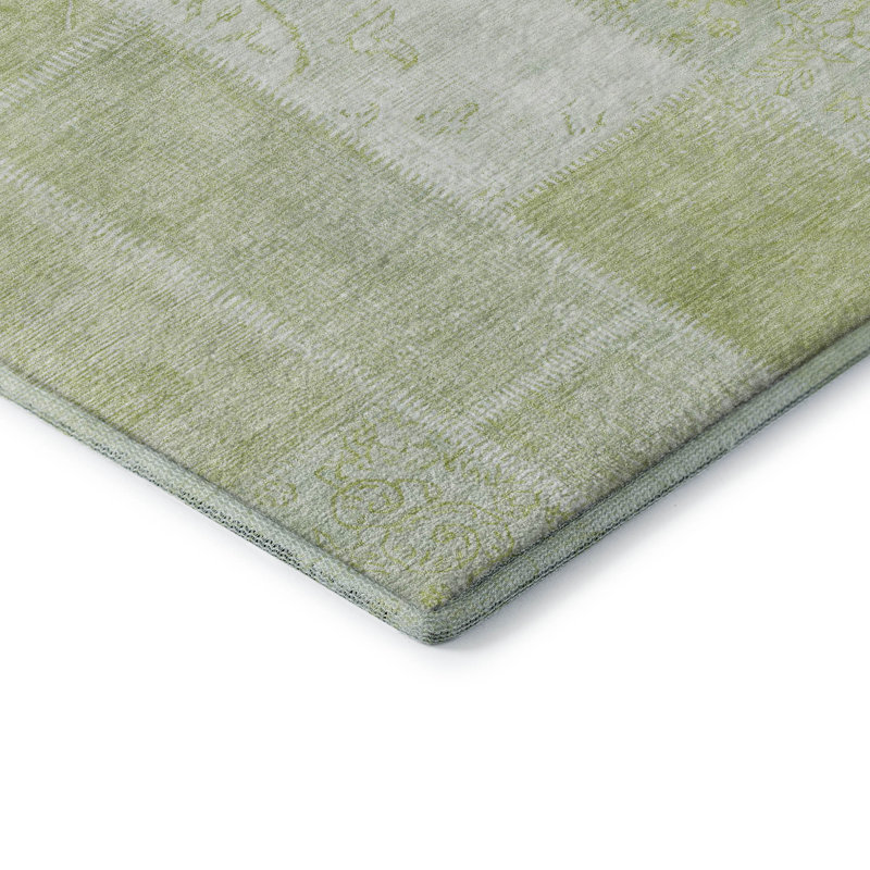 Tapis aloès Cerrito lavable à la machine de qualité supérieure, Rectangle 1 pi 8 po x 2 pi 6 po