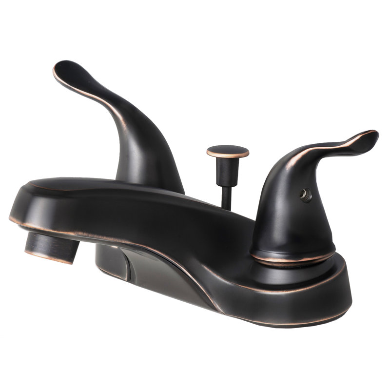 2-handle Bathroom Faucet with Drain Assembly, Oil Rubbed Bronze