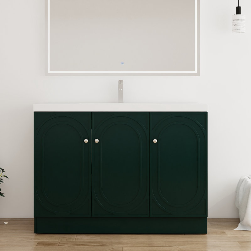 Ensemble de meuble-lavabo simple 36 po Miterdale, Vert, 36''