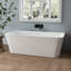 67' Wall-Mount Acrylic Bathtub Deep Soaking Bathtub
