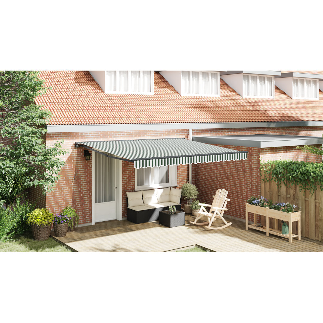 Longshore Tides Polyester Cover Retractable Patio Awning