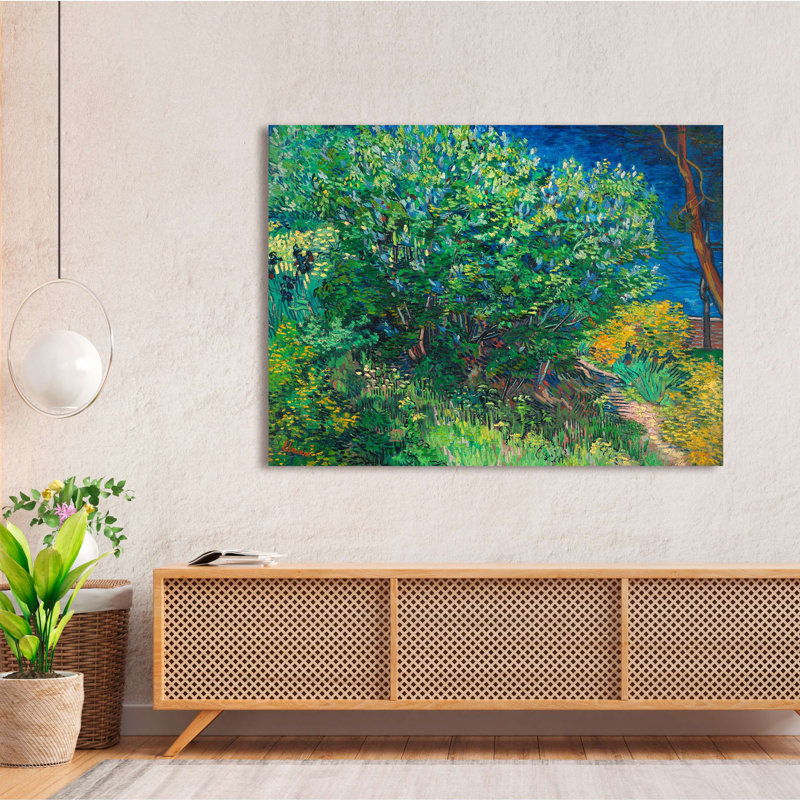 Wrapped Canvas Print: Vincent van Gogh, Lilacs, 70cm H x 100cm W