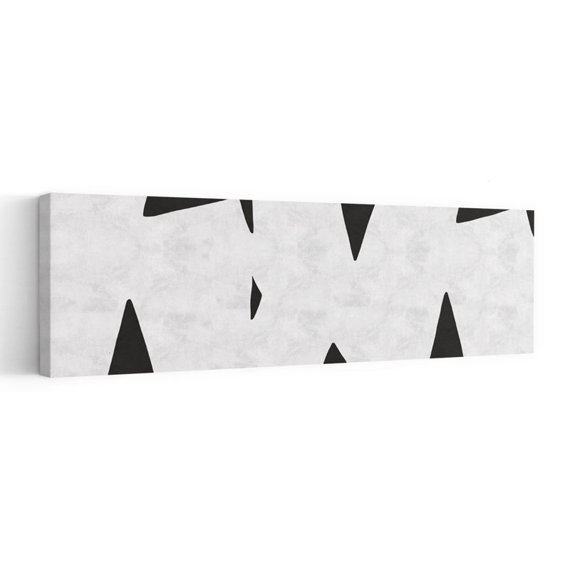 Dynamic Jagged Shapes by Vitor Costa - Wrapped Canvas Panoramic Print, 30.48 cm H x 91.44 cm W