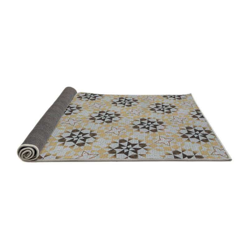 Tapis décoratif grise Schmit, Rond 3 pi