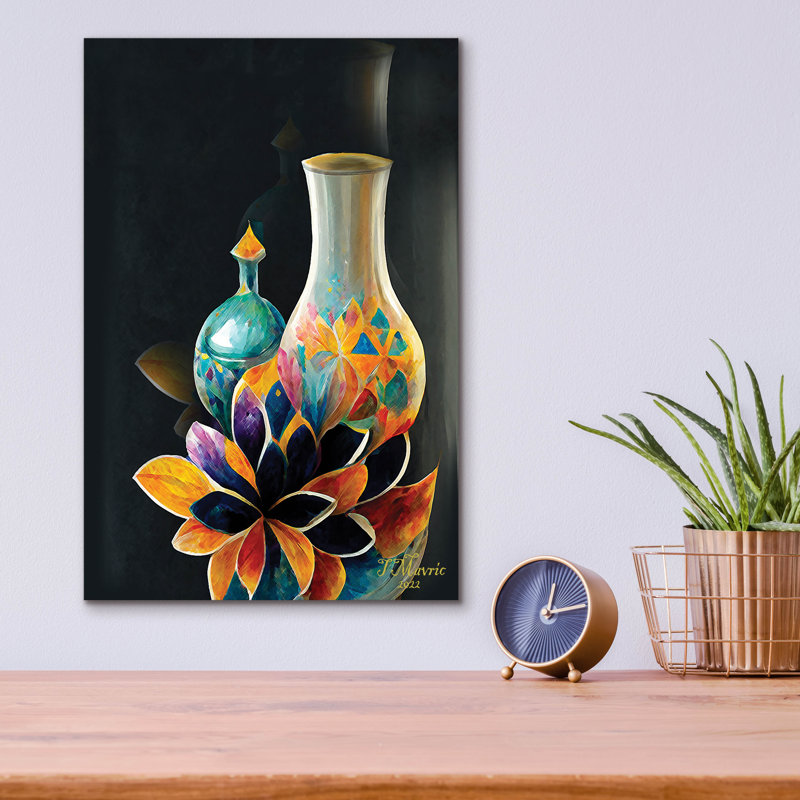 «Reflection» par Tanya Mavric, art mural en verre acrylique, H 16 po x l 12 po x P 0,13 po