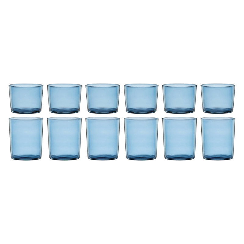 Stackables Blue Drinkware, Set of 12, Blue