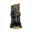 Statues de jardin | Sculpture ours noir 21,6 po Hugger | Décoration de pelouse intérieure et extérieure | Ciment béton | Gris anthracite
