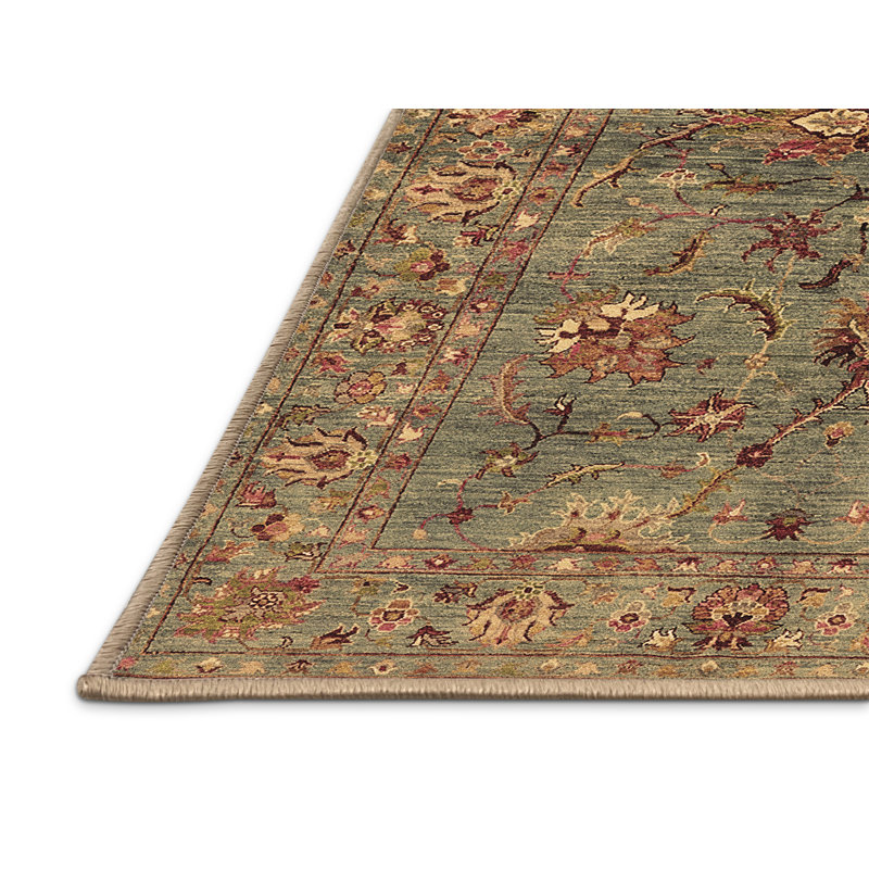 Tapis brun lavable à la machine Meilanie, Rectangle 2 pi x 4 pi