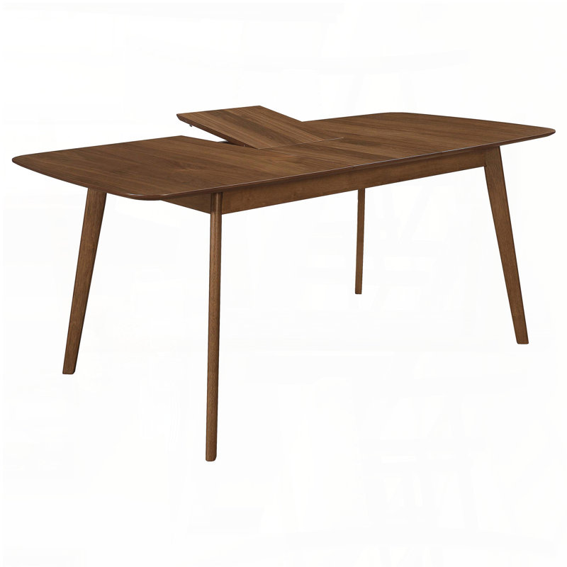 Table de salle à manger extensible en noyer naturel avec design Mid-Century